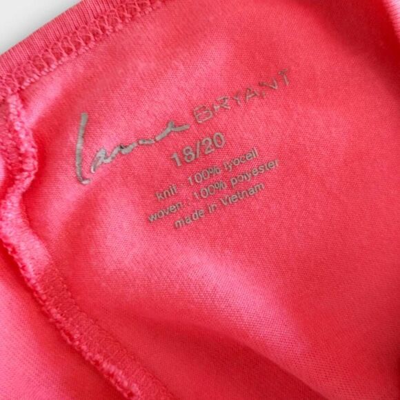 Lane Bryant Womens Tshirt Sz 18 Jet Setter Graphic Coral Sleeveless Scoop Y2K - Picture 8 of 12